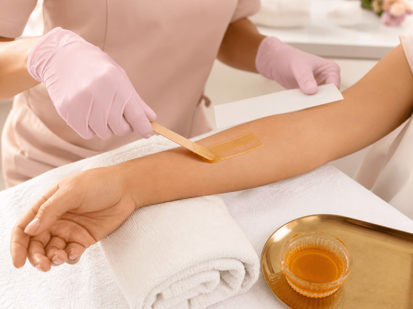 Waxing treatment at Glowistry
